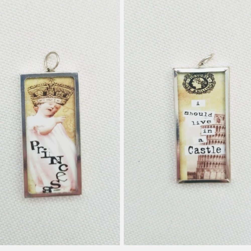 Princess Attitude 2-sided Charm / Pendant